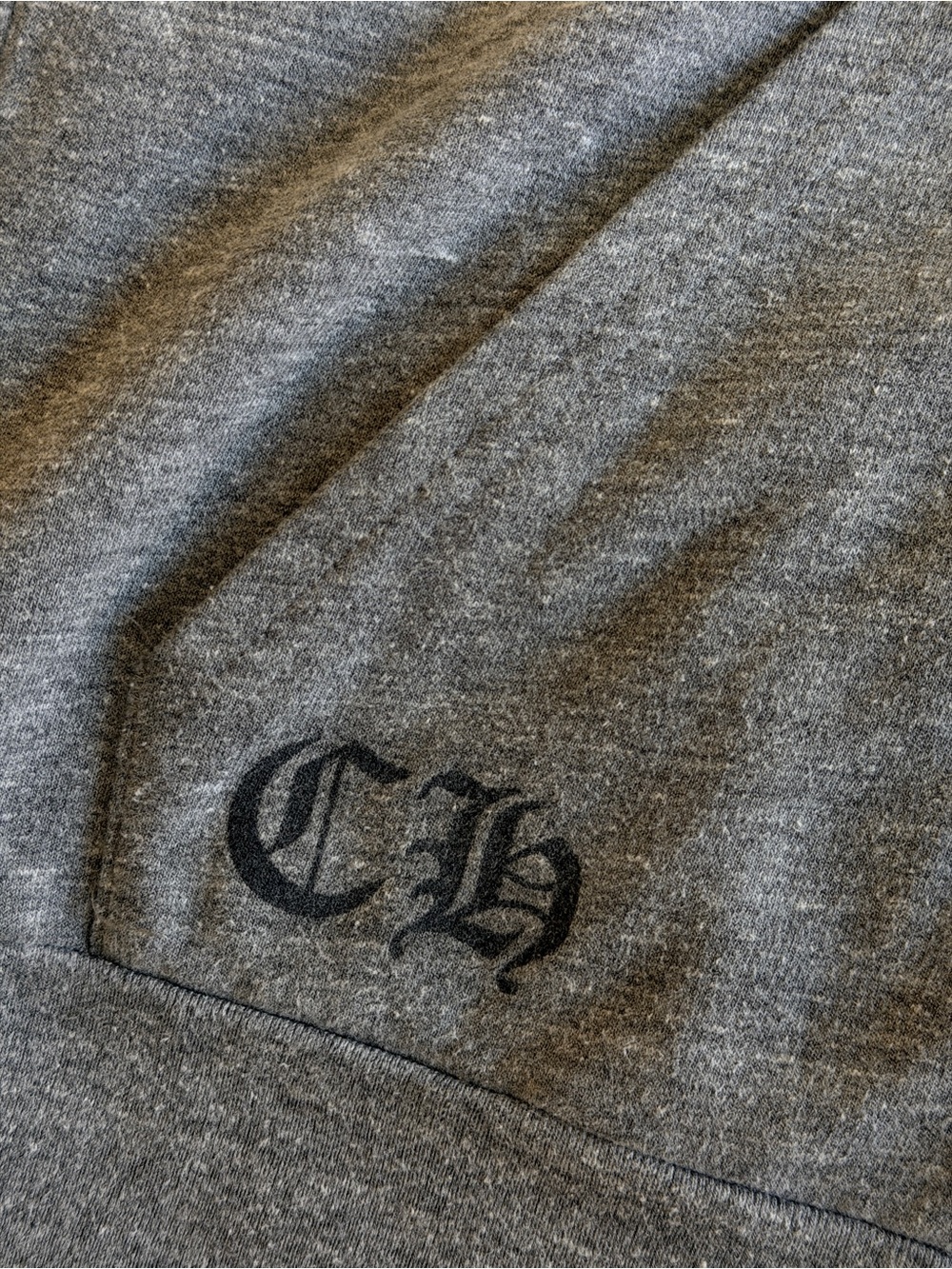Chrome Hearts Gray Back-Logo Zip Hoodie 100% Authentic - Picture 4 of 6